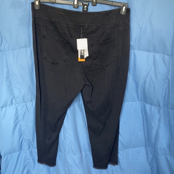 Ruby Rd pull on ankle pant raw hem w tencel & slimming contour waistband 2X - Picture 16 of 17